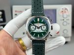 BLS Factory Breitling Top Time 38mm 7750 Movement Cowhide Leather Strap Green Face Watch